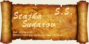 Stajka Sudarov vizit kartica